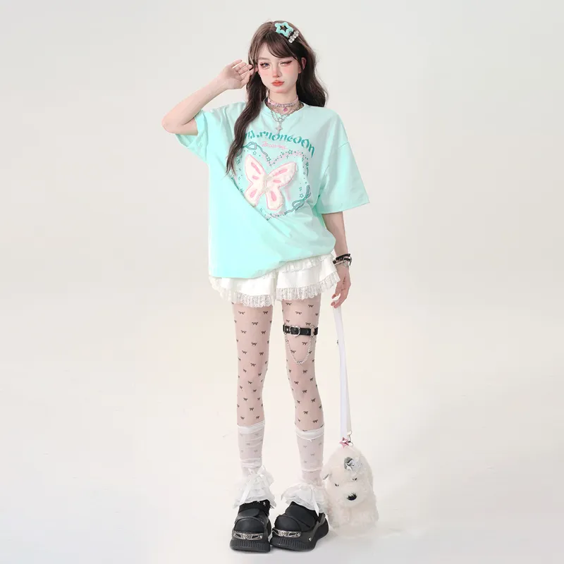 REMOULD Drop Shoulder Sleeve T Shirt Women's-9