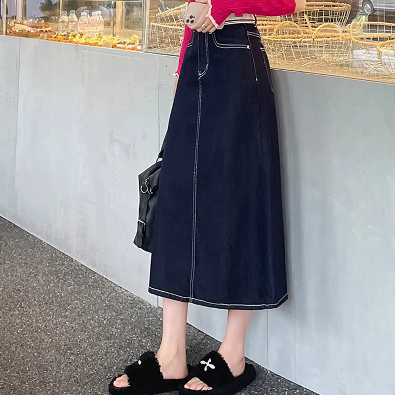 REMOULD Denim Long Skirt Women's-4