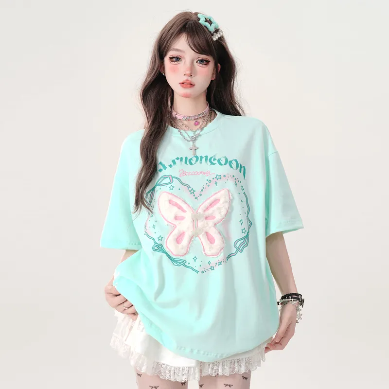 REMOULD Drop Shoulder Sleeve T Shirt Women's-7