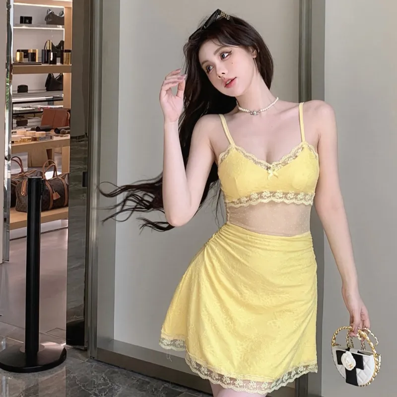 REMOULD Slip Dress Women's Yellow-5