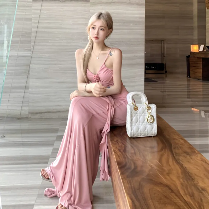 REMOULD Slip Dresses Women's Pink Dress Shopping Bag-4