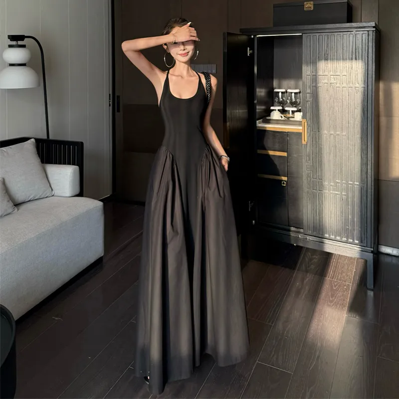 REMOULD Slip Dresses Women's Black-1