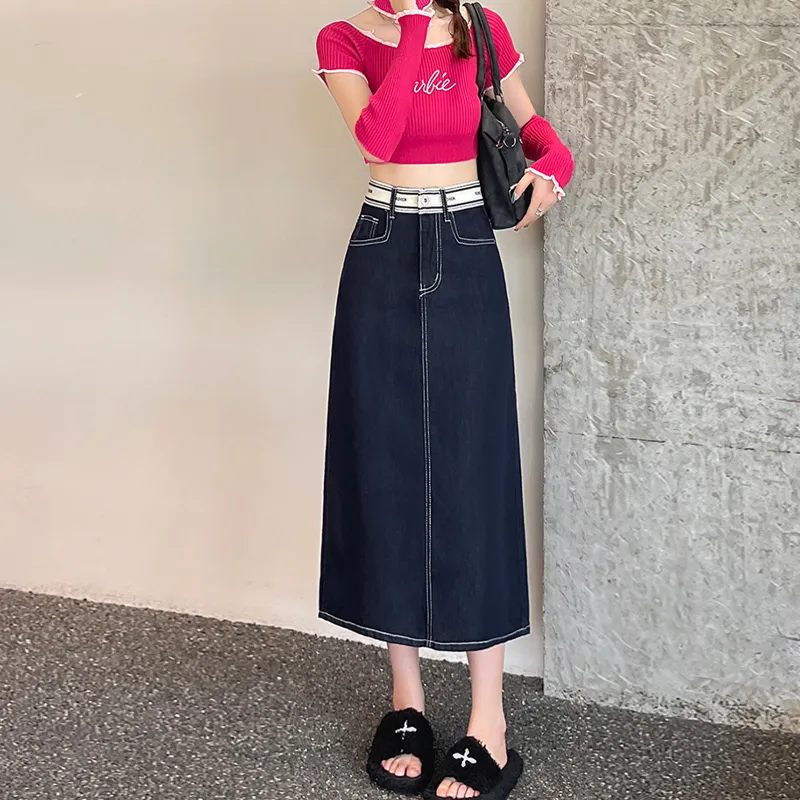 REMOULD Denim Long Skirt Women's-5