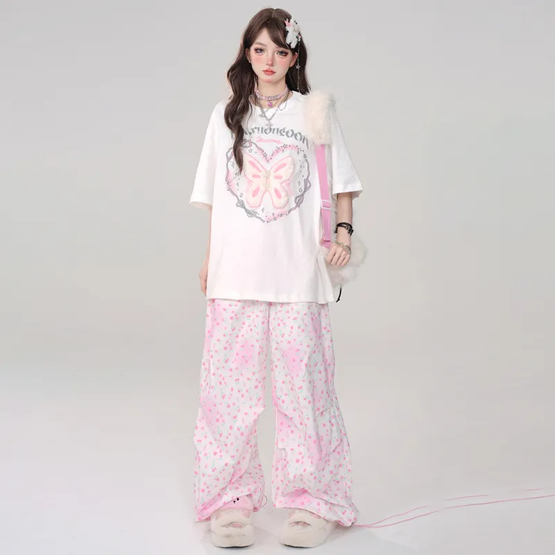 REMOULD Drop Shoulder Sleeve T Shirt Women's-4