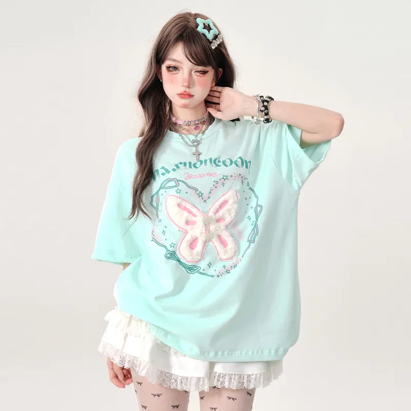 REMOULD Drop Shoulder Sleeve T Shirt Women's-8
