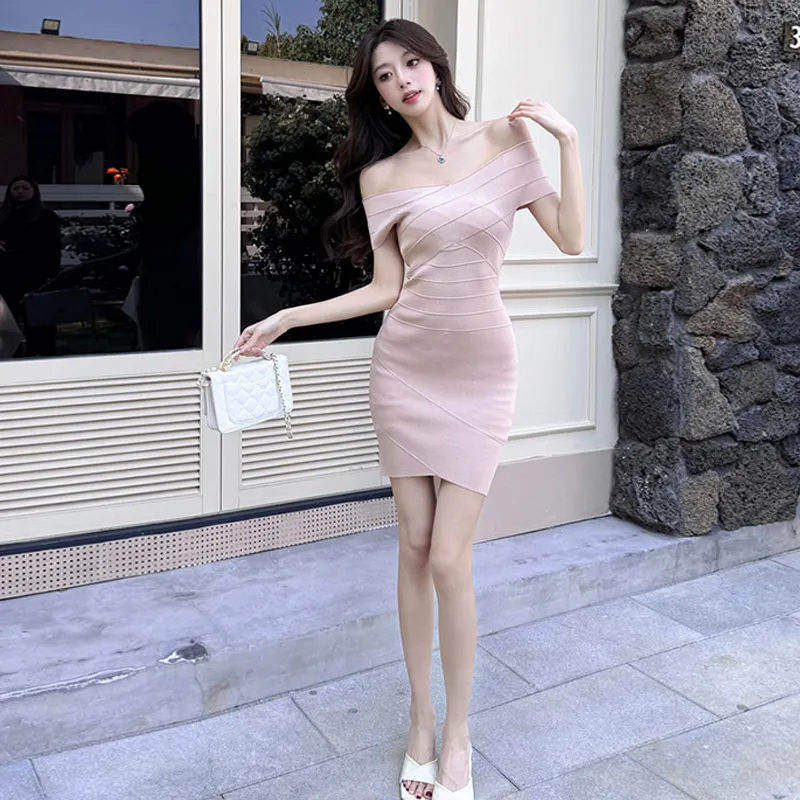 REMOULD Short Sleeved Dress Women's Nude Pink-2