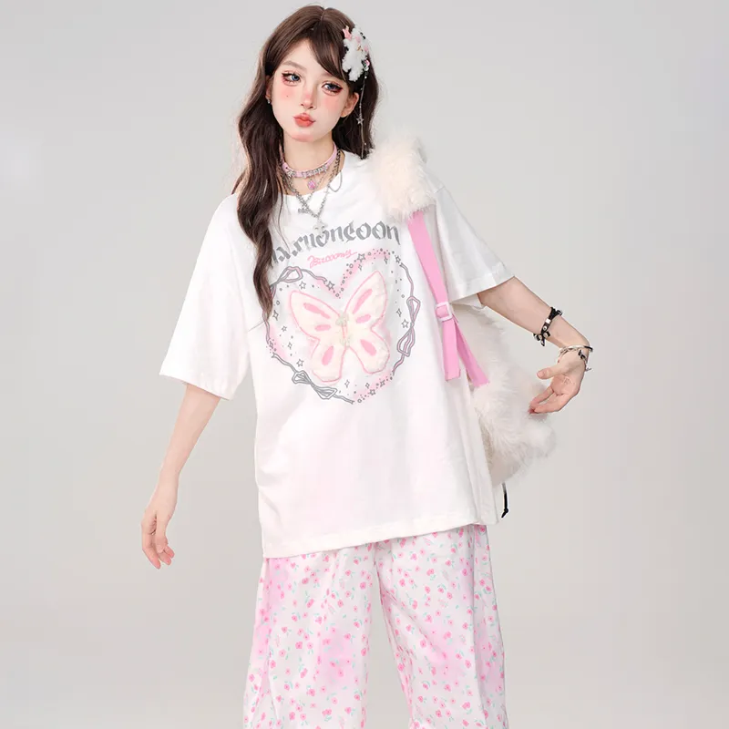 REMOULD Drop Shoulder Sleeve T Shirt Women's-3