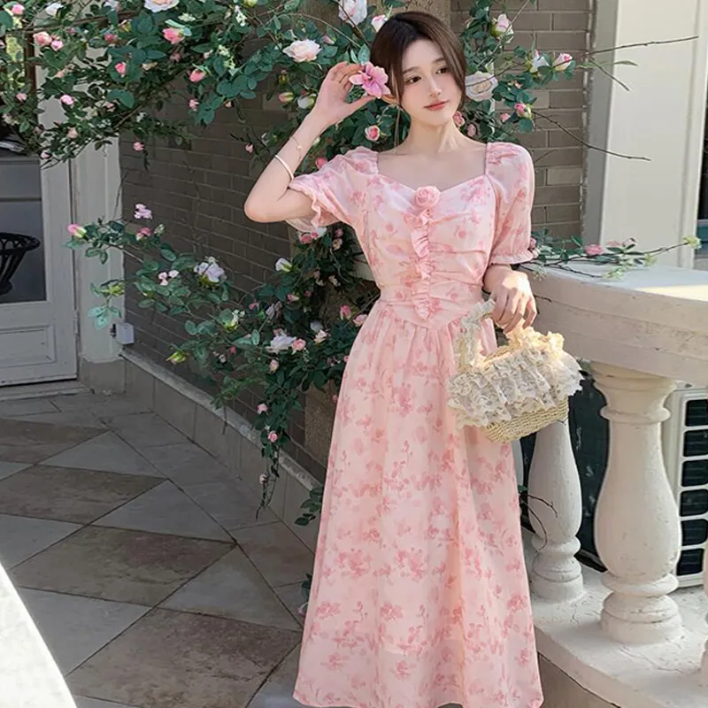 REMOULD Short Sleeved Dress Women's Pink-3