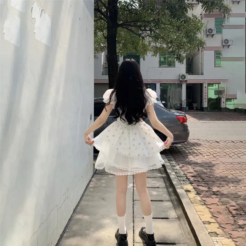 REMOULD Short Sleeved Dress Women's White-5