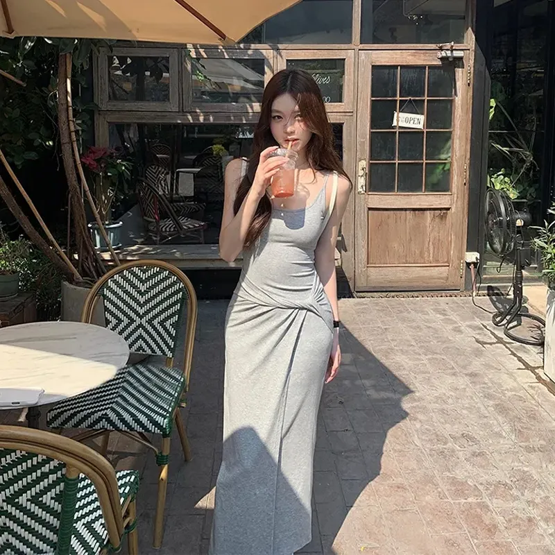 REMOULD Slip Dress Women's Gray-3