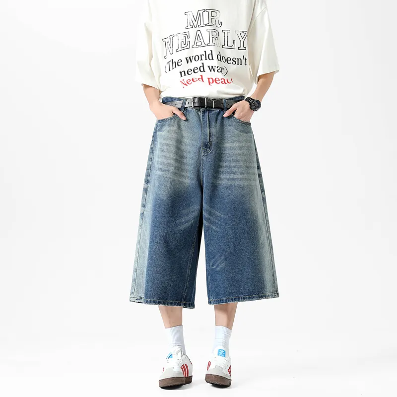 MindBridge Denim Shorts Unisex Blue-2
