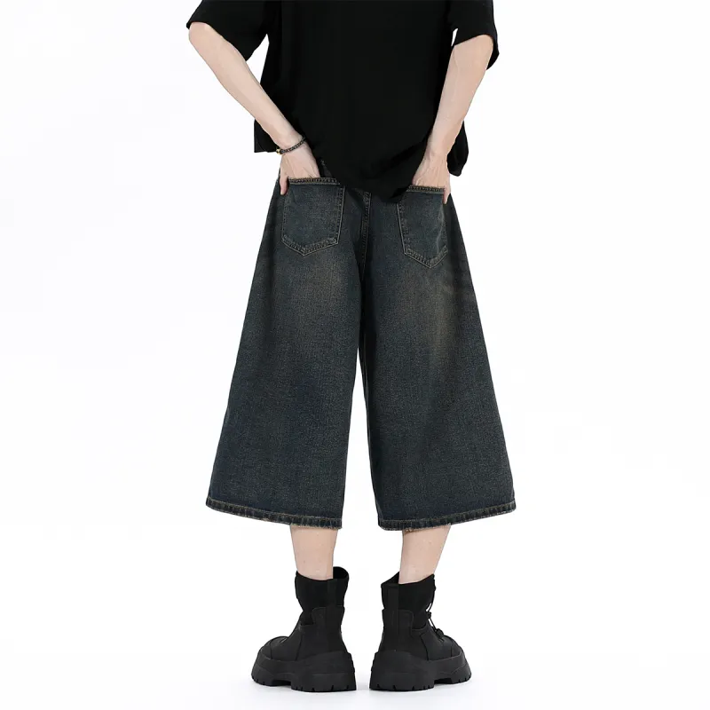 MindBridge Denim Shorts Unisex Deep Nostalgic-3