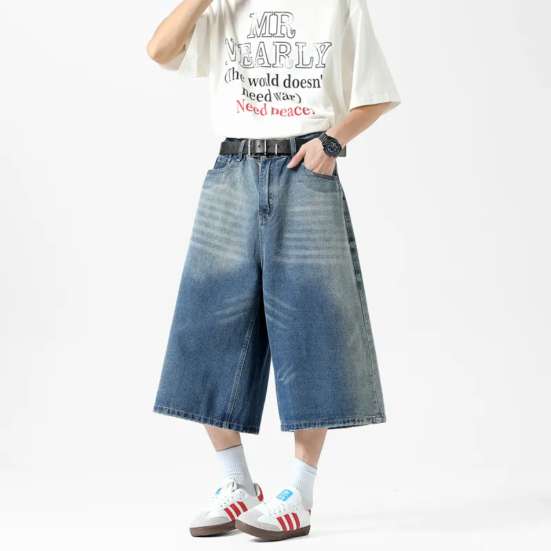 MindBridge Denim Shorts Unisex Blue-3
