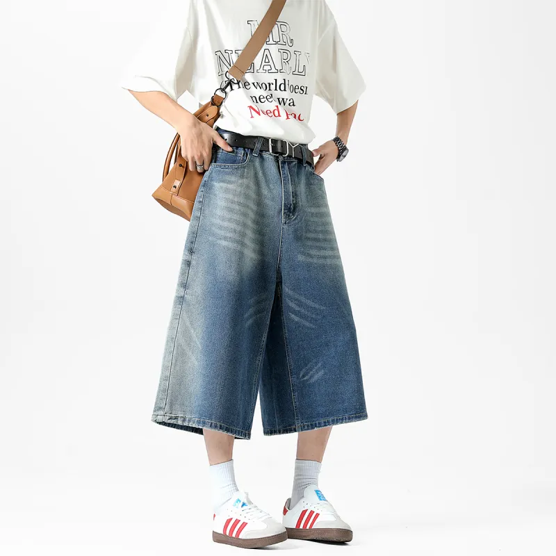 MindBridge Denim Shorts Unisex Blue-4