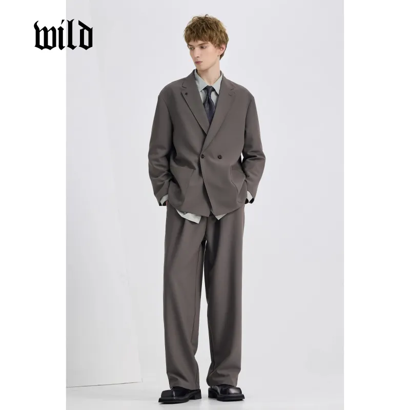 WILD LEADER Business Suit Men's Night Gray [XW5158583]-4