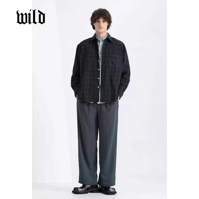 WILD LEADER Shirt Men's Blue [CW5158545LBCS10]-3