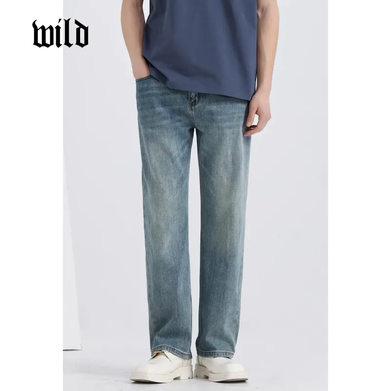 WILD LEADER Jeans Unisex Vintage Blue [NKW5138V97XXK]-3