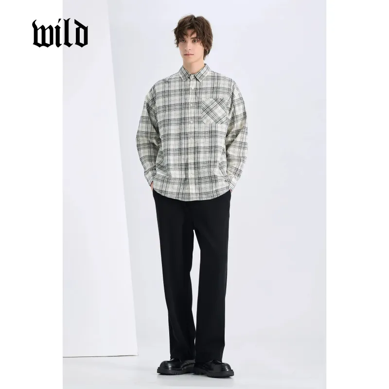 WILD LEADER Casual Pants Men Premium Black[XXKW5138W95]-4