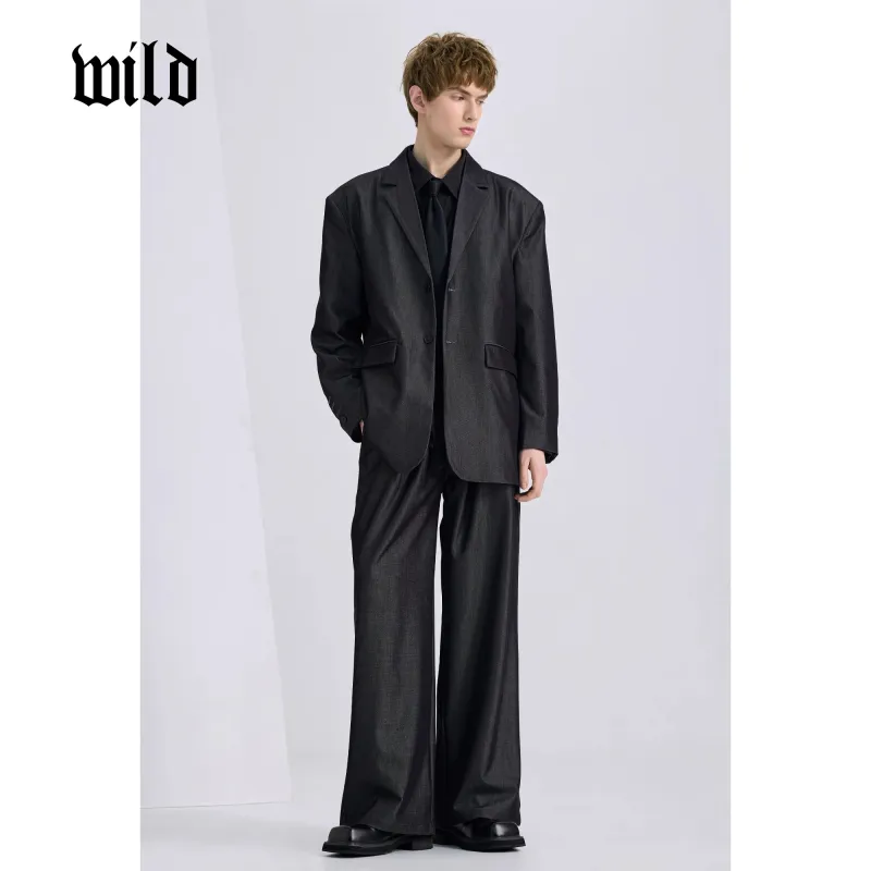 WILD LEADER Business Suit Men's [XW5158586]Flowing Light Black-2