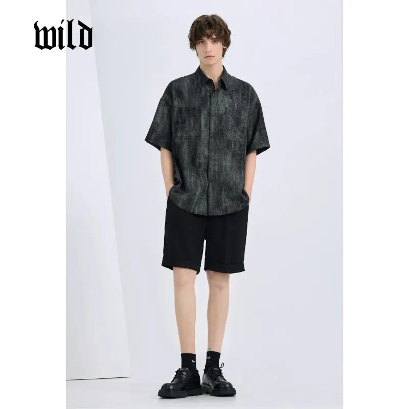 WILD LEADER Casual Shorts Men's-4