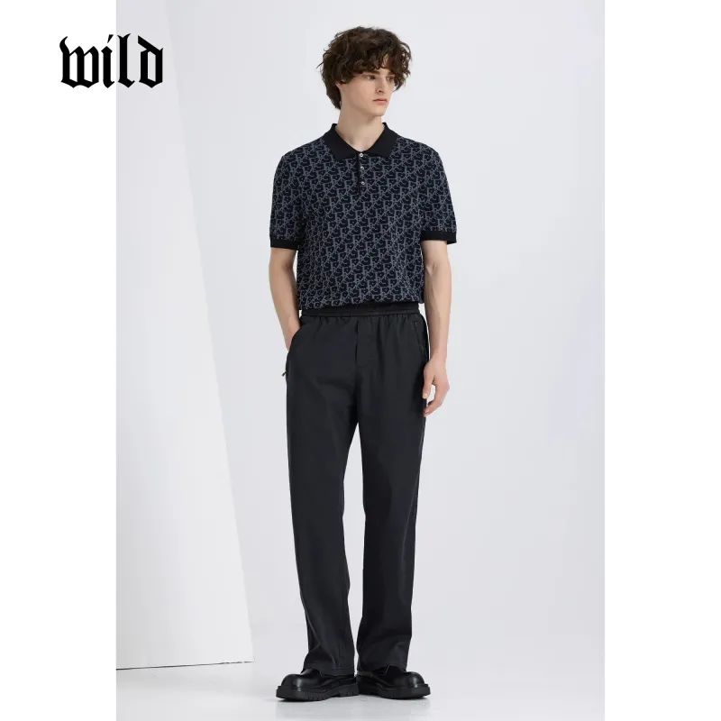 WILD LEADER Casual Pants Men's Black[XXKW5138W34]-4