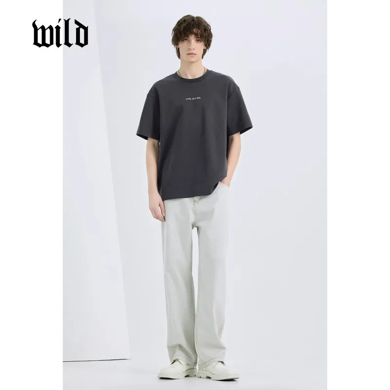 WILD LEADER Jeans Men Apricot Honey Xiang[NKW5138Y39]-4