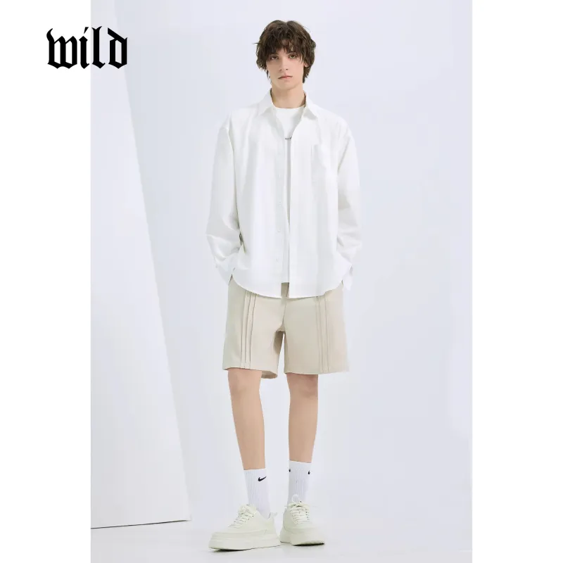 WILD LEADER Casual Shorts Men's-4