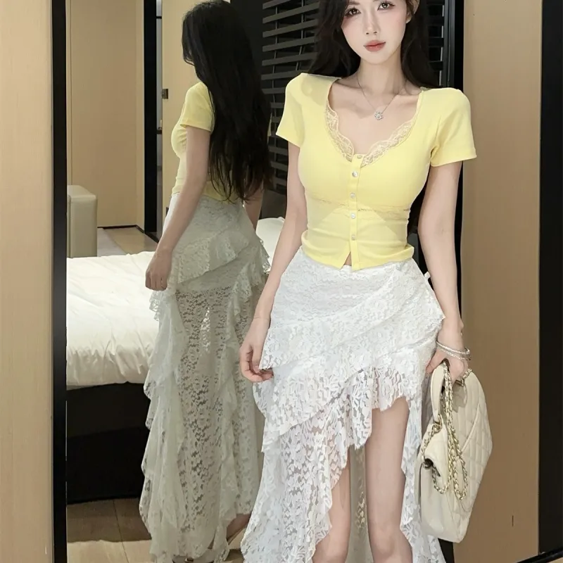 Dior Beauty Two Piece Skirt Sets Women's-4