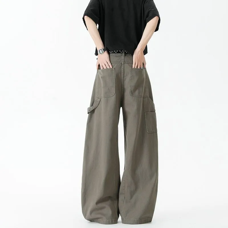 DABAISHA Cargo Pants Unisex Coffee-3
