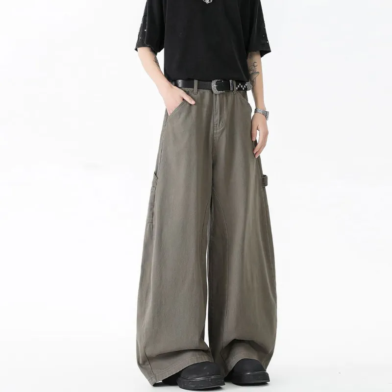 DABAISHA Cargo Pants Unisex Coffee-4