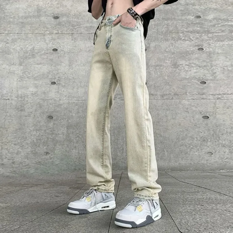DABAISHA Jeans Unisex Yellow Mud-2