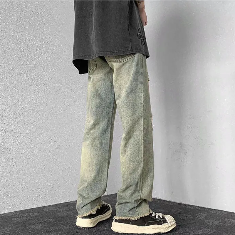 DABAISHA Jeans Unisex Yellow Mud-5