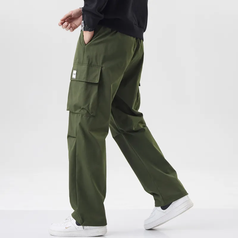 EPTISON Casual Pants Unisex Army Green-7