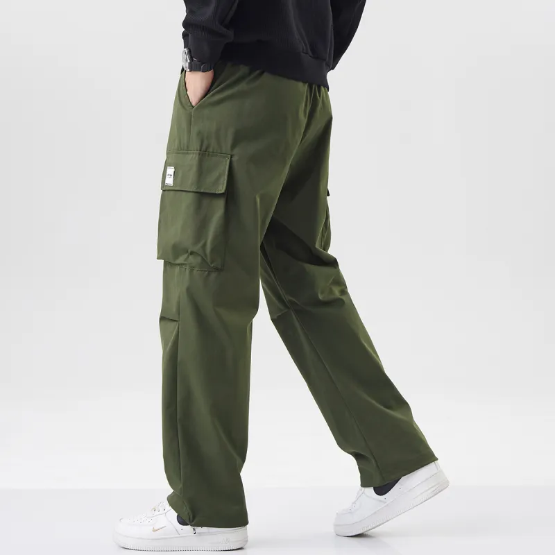 EPTISON Casual Pants Unisex Army Green-6
