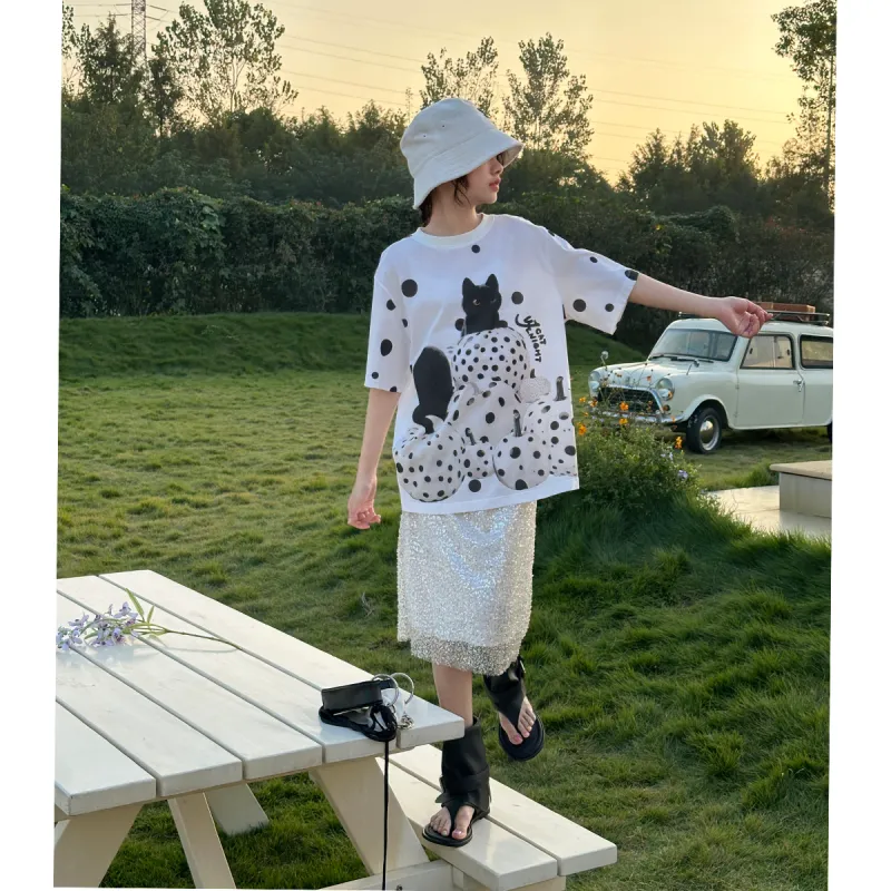 YOUJI T Shirts Women's Raw White-2