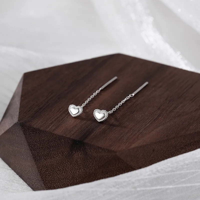 UABA 999 Fine Silver Drop Earrings Women's-1