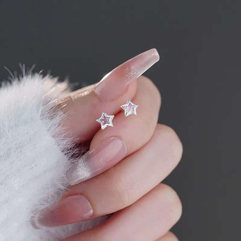 UABA 999 Fine Silver Stud Earrings Women's-2