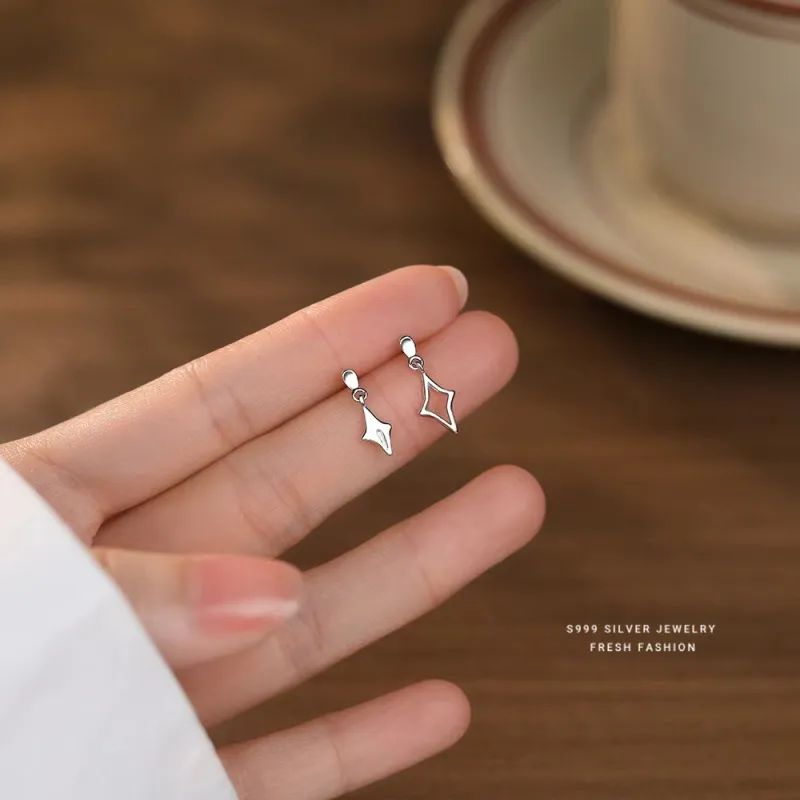 UABA 999 Fine Silver Earrings Women's-3