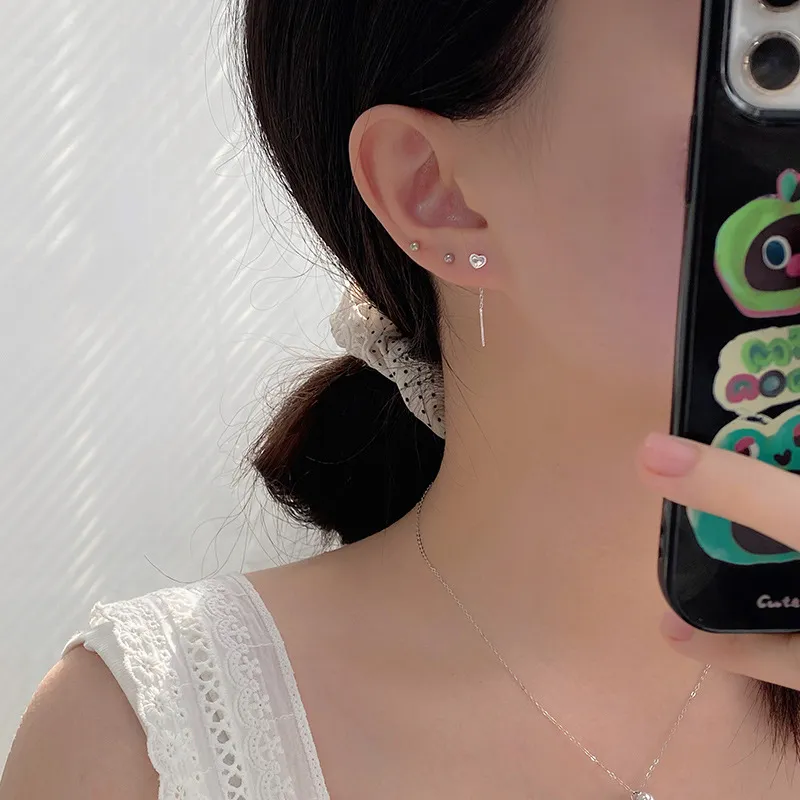UABA 999 Fine Silver Drop Earrings Women's-3