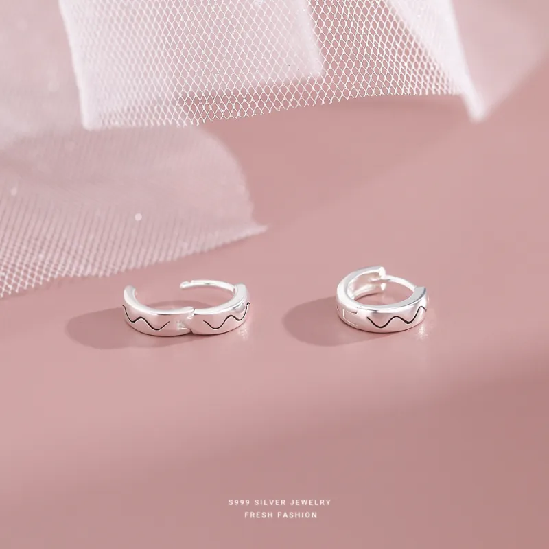 UABA 999 Fine Silver Earrings Unisex-3