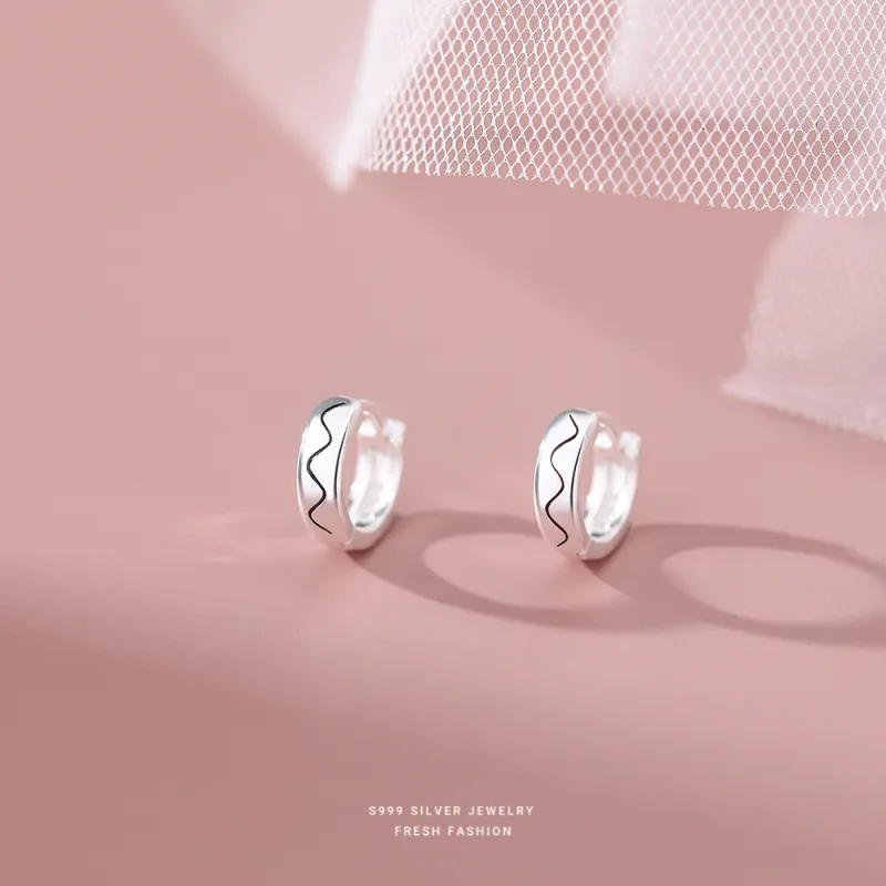 UABA 999 Fine Silver Earrings Unisex-4