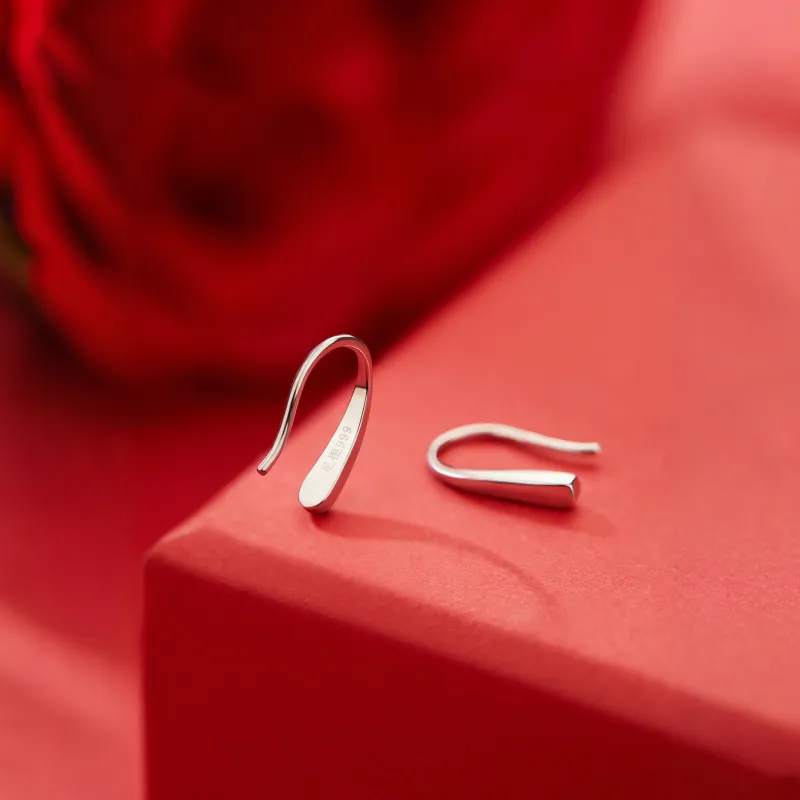 UABA S999 Fine Silver Earrings Unisex-1