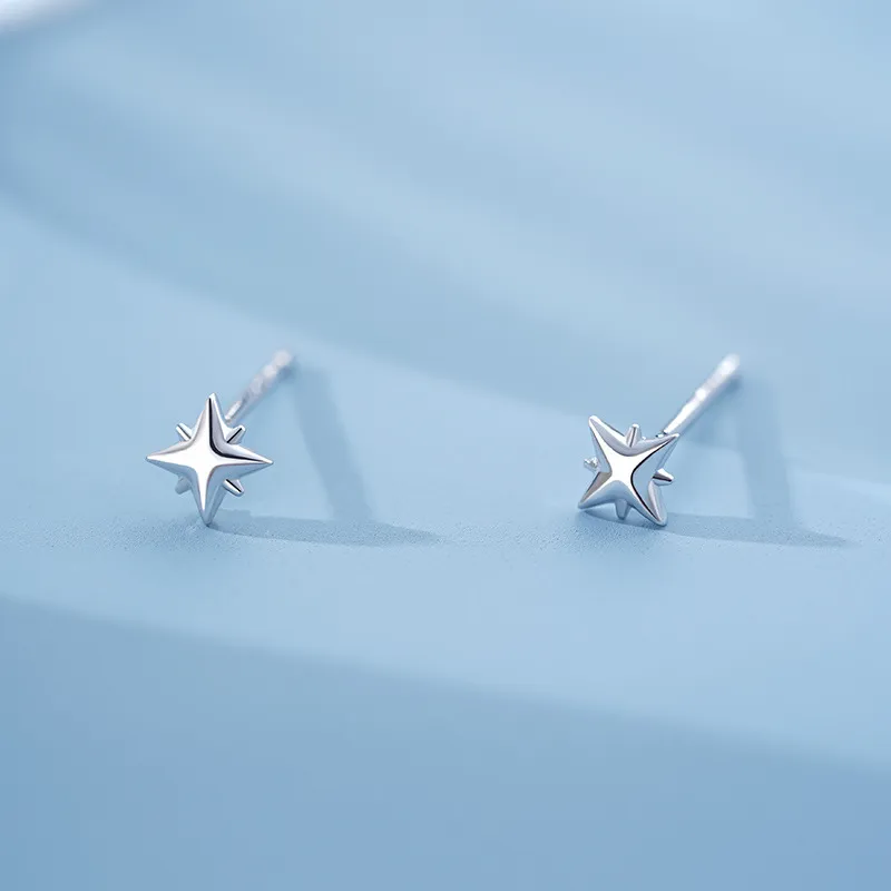UABA 999 Fine Silver Stud Earrings Women's-2