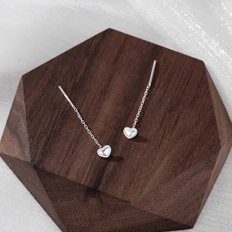 UABA 999 Fine Silver Drop Earrings Women's-2