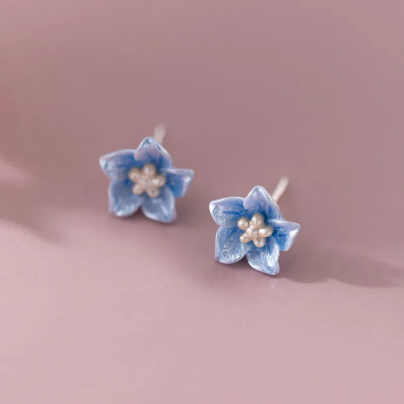 UABA 925 Sterling Silver Stud Earrings Women's-1