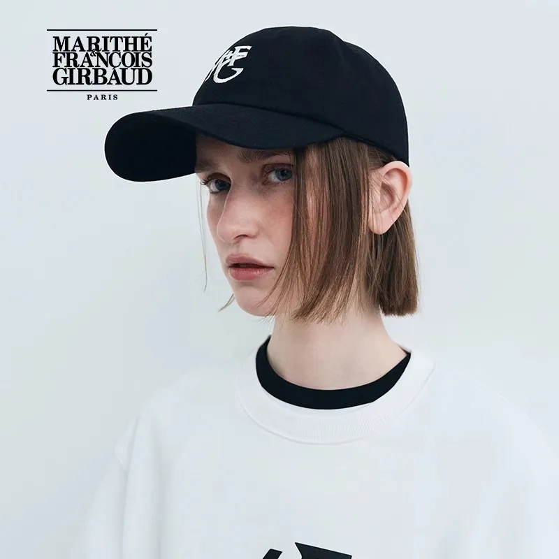 MARITHE FRANCOIS GIRBAUD Cotton Baseball Caps Unisex Black-2