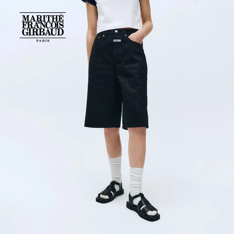 MARITHE FRANCOIS GIRBAUD Denim Bermuda Shorts Women's-4