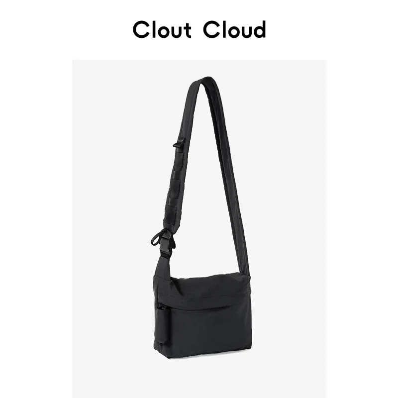 CLOUT CLOUD Water repellent Nylon Small Square Bag Crossbody Bag Small Size Unisex Multicolor-4