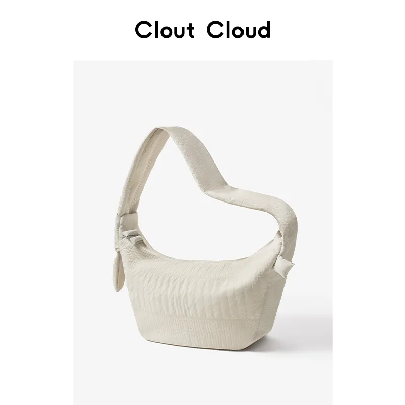 CLOUT CLOUD Nylon Fabric Dumpling Bag Shoulder Bag Tubas Unisex Multicolor-8