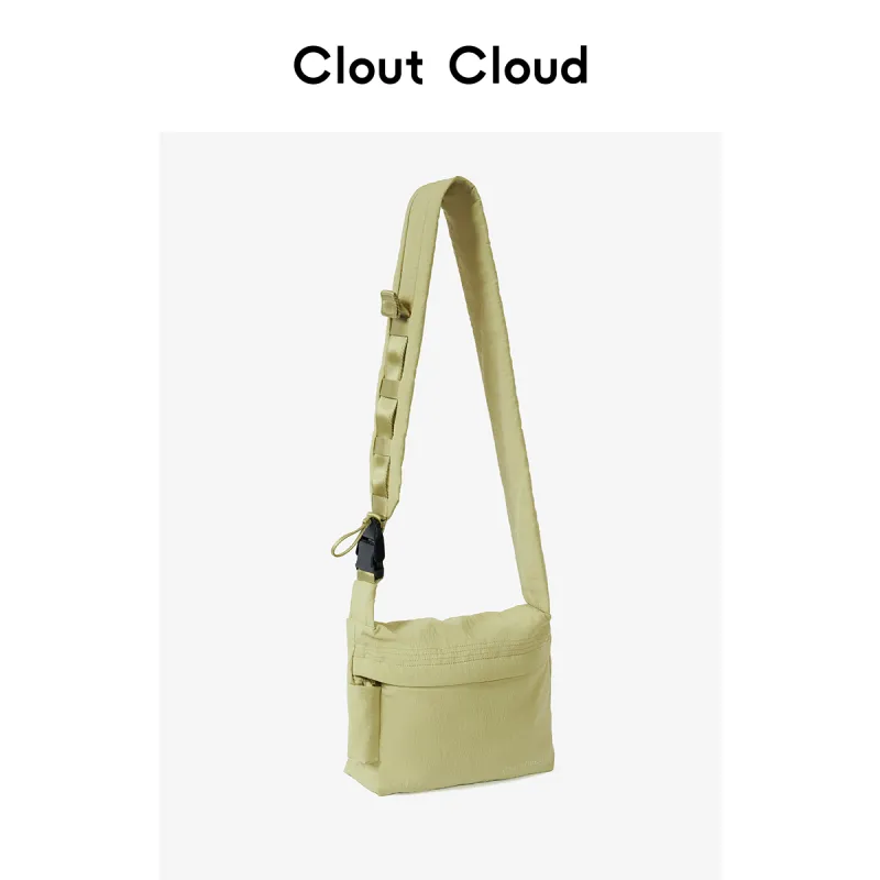 CLOUT CLOUD Water repellent Nylon Small Square Bag Crossbody Bag Small Size Unisex Multicolor-6